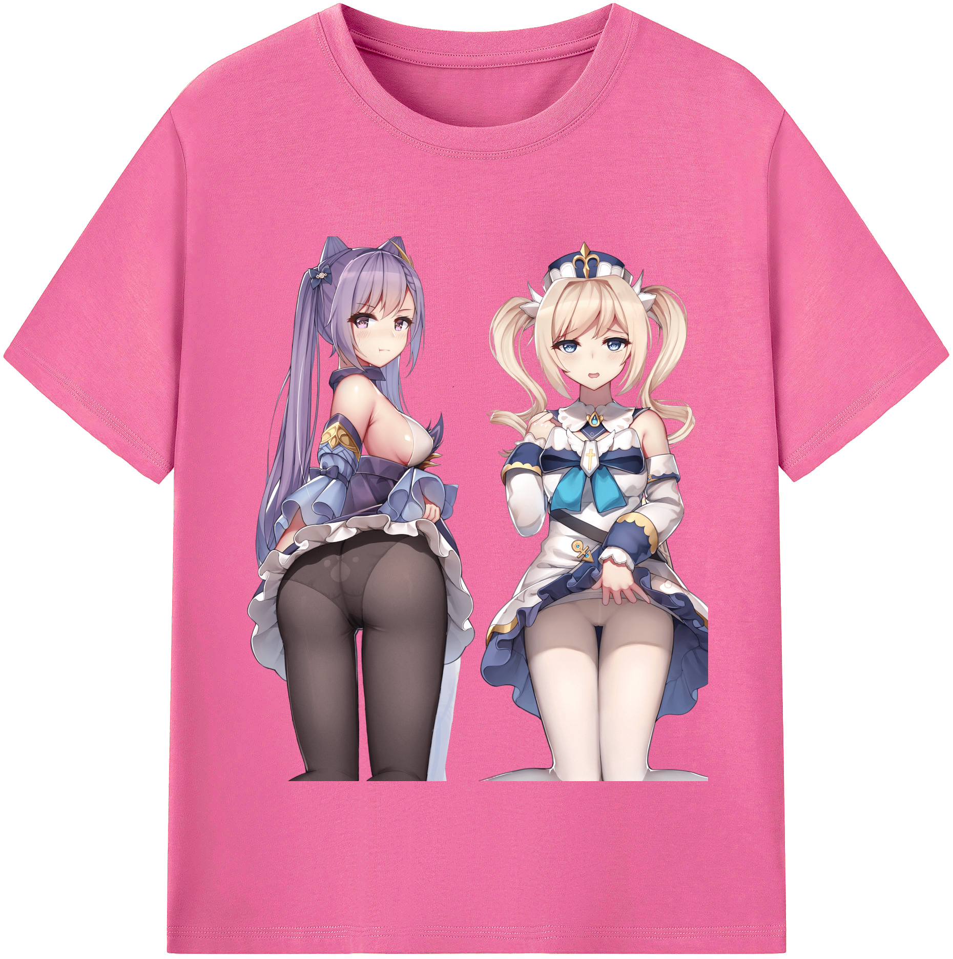 げんし神 刻晴 こくせい genshin Kokusei レディースカジュアルプリントTシャツ（綿100％）